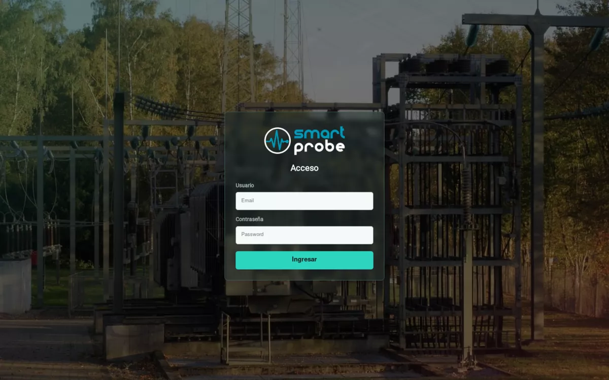 Pantalla de acceso a SmartProbe